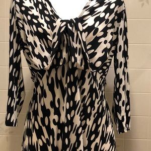 Liz Claiborne Black and White Dress